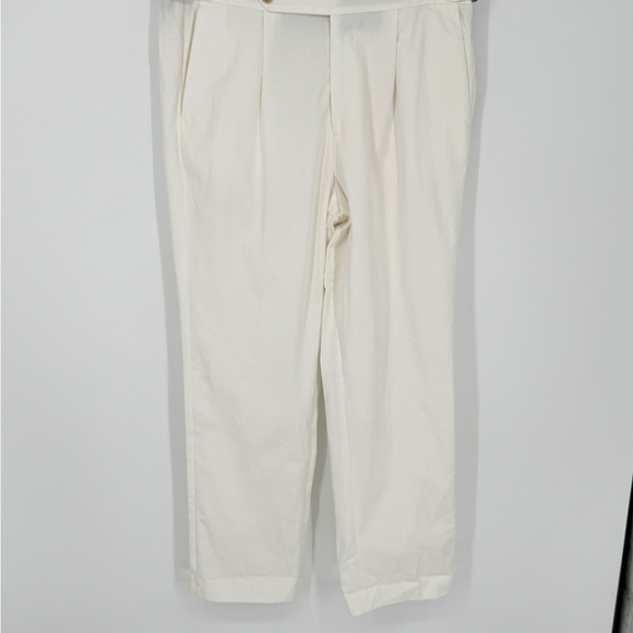 NWOT Todd Snyder Lightweight Cotton Side Tab Trousers Pants White Sz 34x32 B9